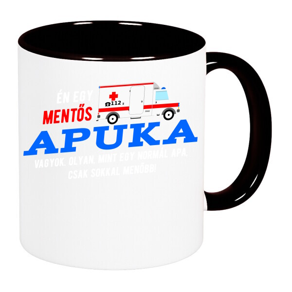 Színes fülű és belsejű bögre