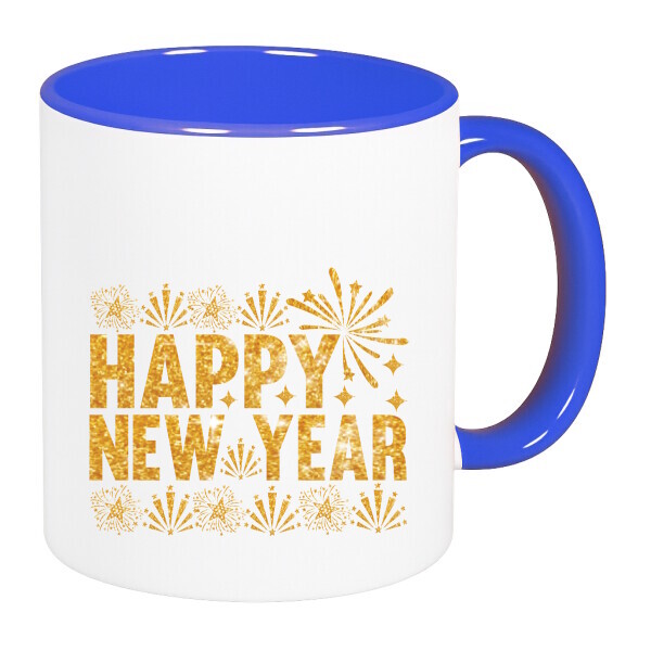 Színes fülű és belsejű bögre