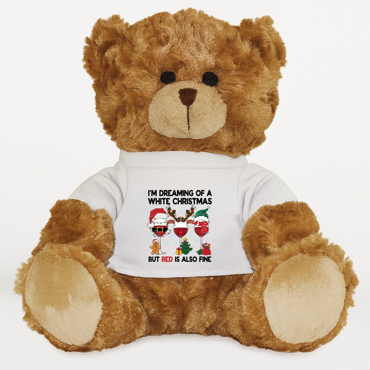 Plüssmaci egyedi pólóval