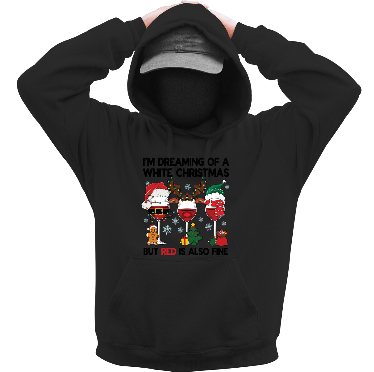 Kapucnis belebújós pulóver