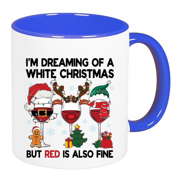 Színes fülű és belsejű bögre