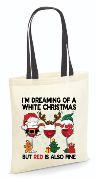 Vászontáska - színes fülű 