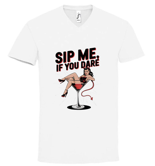 Unisex V nyakú póló