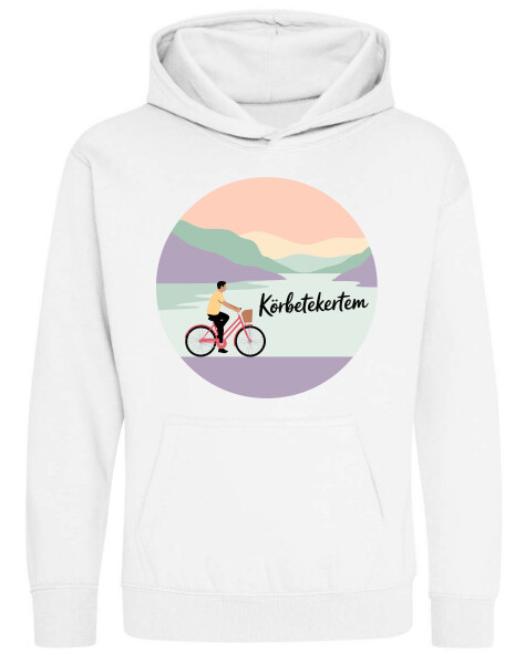 Kapucnis belebújós gyerek pulóver