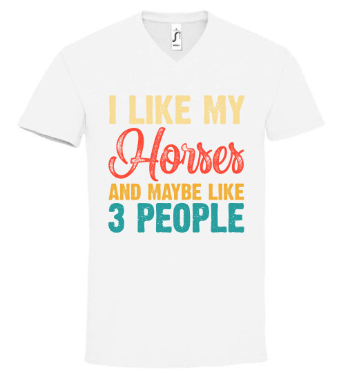 Unisex V nyakú póló