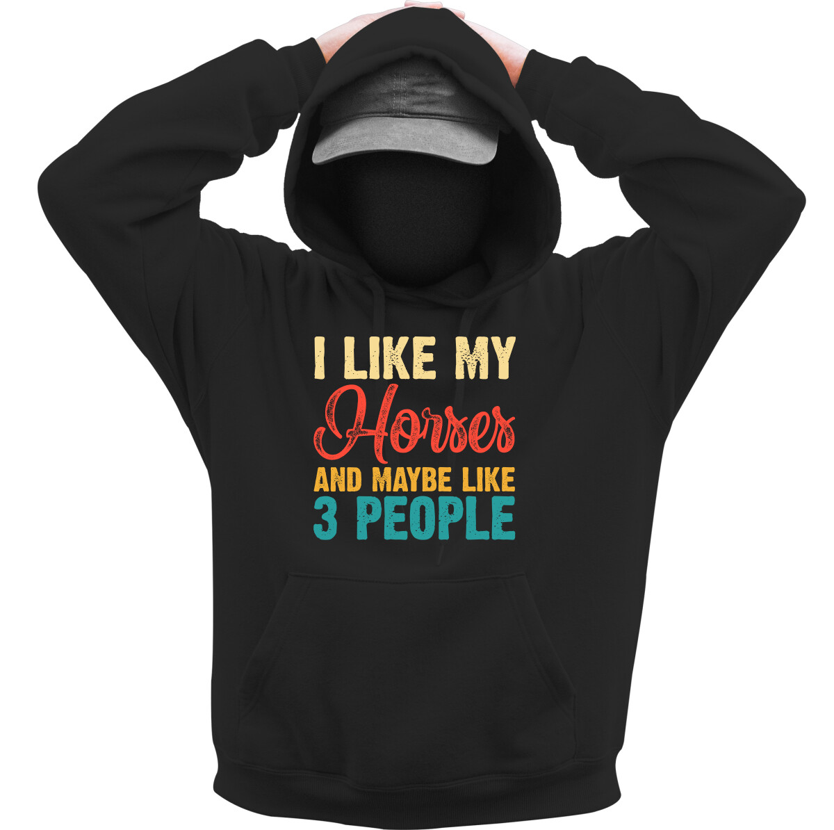 Kapucnis belebújós pulóver