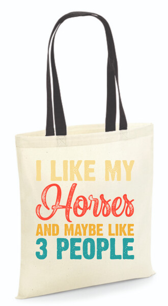 Vászontáska - színes fülű 