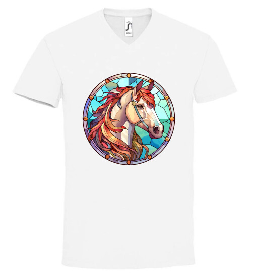 Unisex V nyakú póló