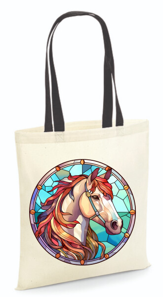 Vászontáska - színes fülű 