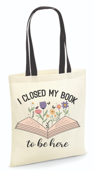 Vászontáska - színes fülű 