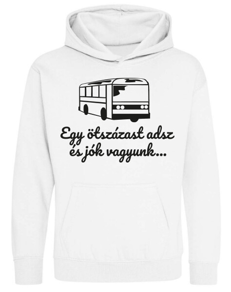 Kapucnis belebújós gyerek pulóver