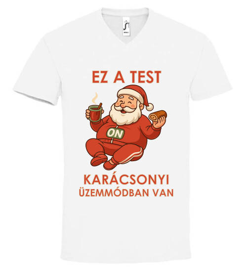 Unisex V nyakú póló