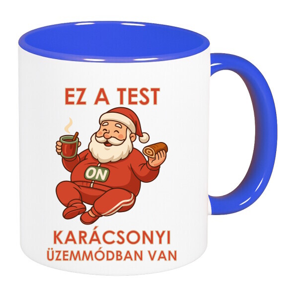 Színes fülű és belsejű bögre