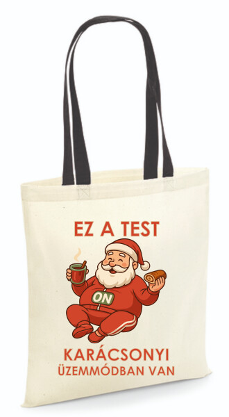 Vászontáska - színes fülű 