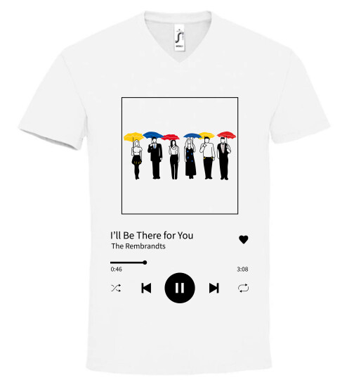 Unisex V nyakú póló