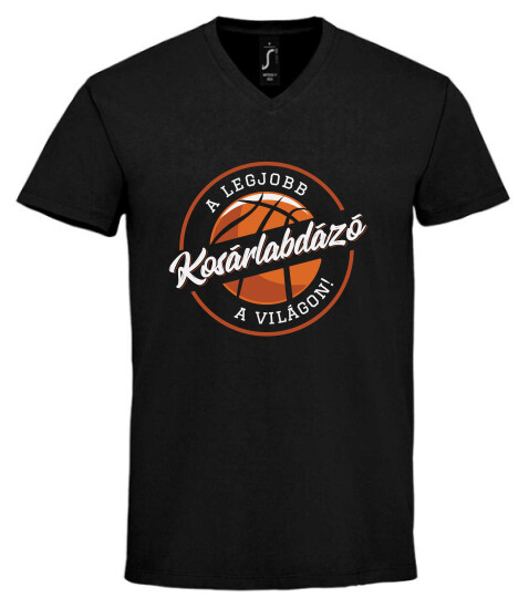 Unisex V nyakú póló