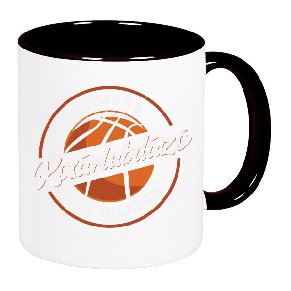 Színes fülű és belsejű bögre