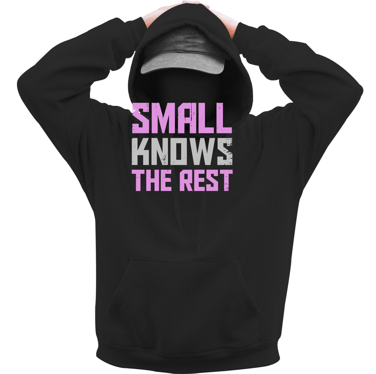 Kapucnis belebújós pulóver