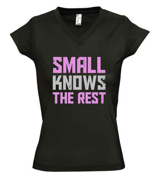 Női V nyakú póló