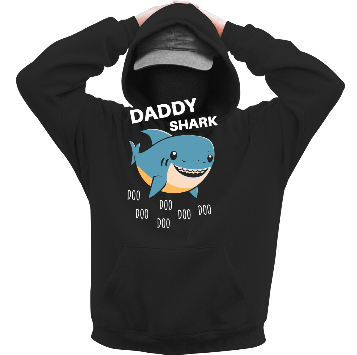 Kapucnis belebújós pulóver