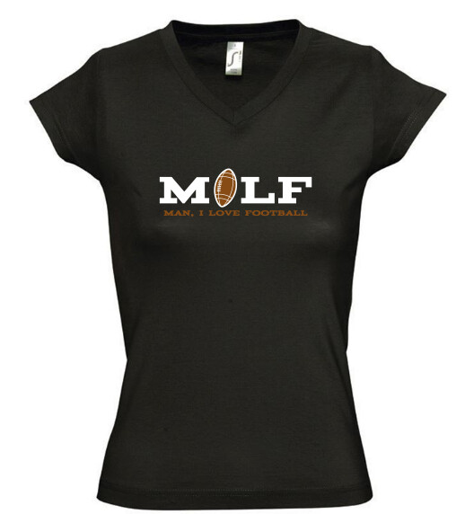 Női V nyakú póló