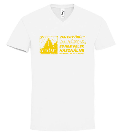 Unisex V nyakú póló