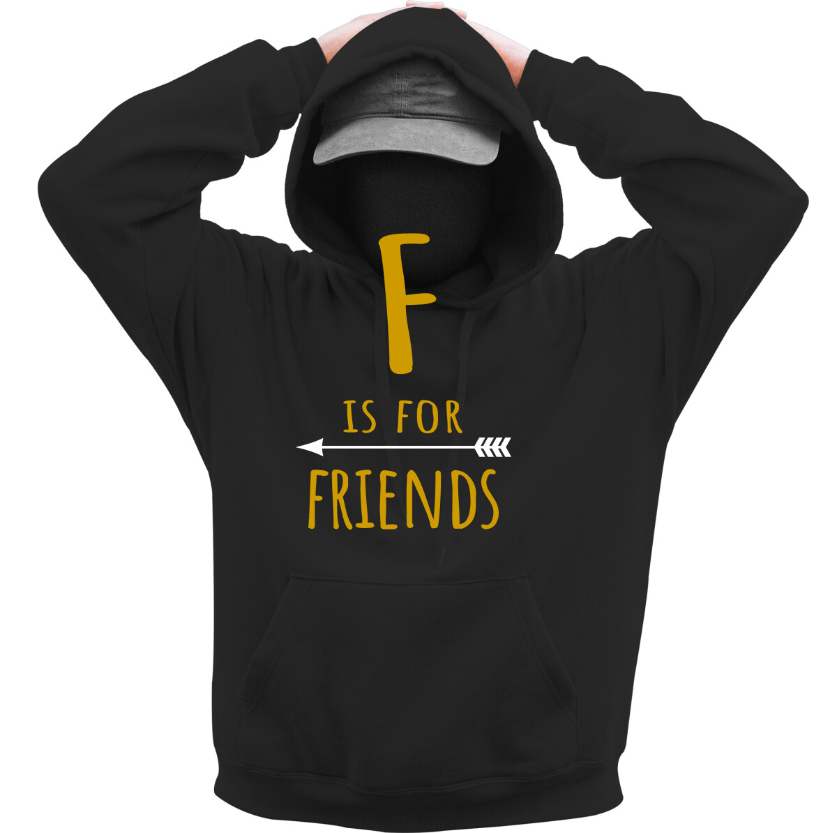 Kapucnis belebújós pulóver