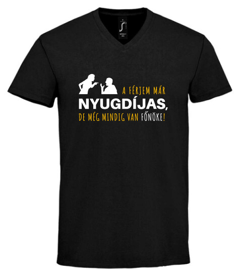 Unisex V nyakú póló