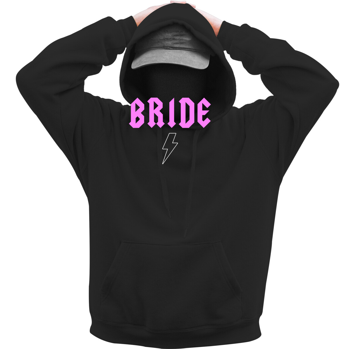 Kapucnis belebújós pulóver