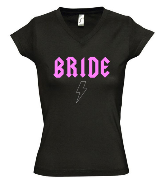 Női V nyakú póló