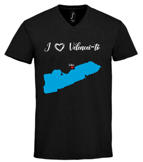 Unisex V nyakú póló