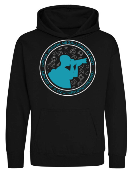 Kapucnis belebújós gyerek pulóver