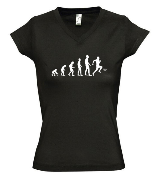 Női V nyakú póló