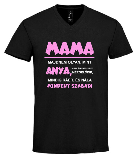 Unisex V nyakú póló