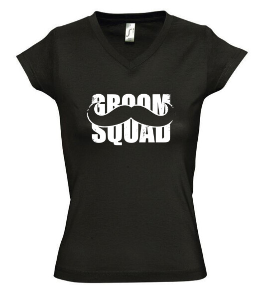 Női V nyakú póló