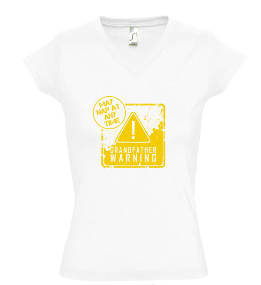 Női V nyakú póló