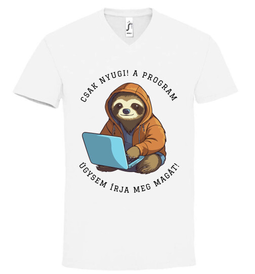 Unisex V nyakú póló