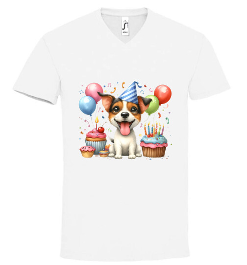 Unisex V nyakú póló