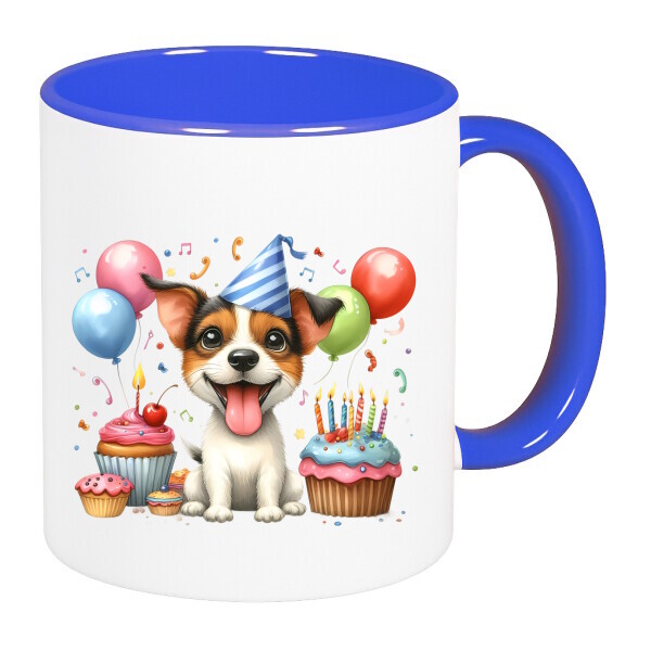 Színes fülű és belsejű bögre