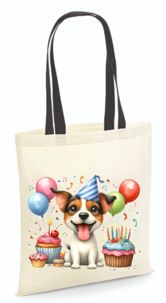 Vászontáska - színes fülű 