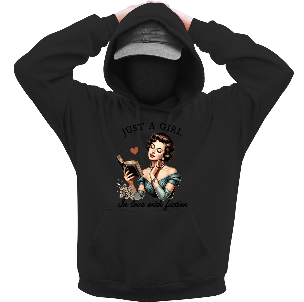 Kapucnis belebújós pulóver