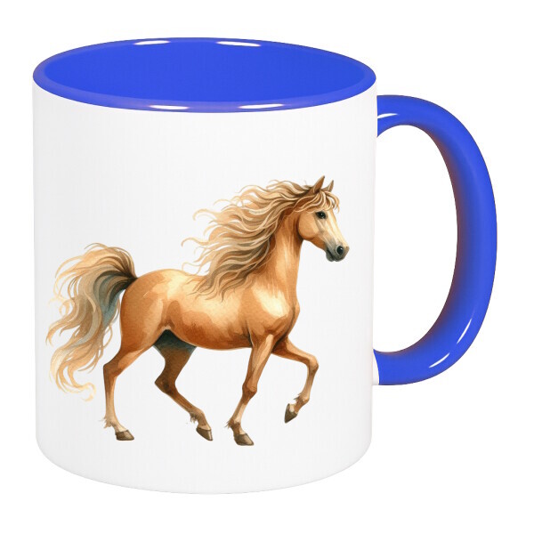 Színes fülű és belsejű bögre