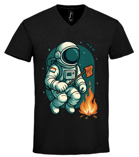 Unisex V nyakú póló