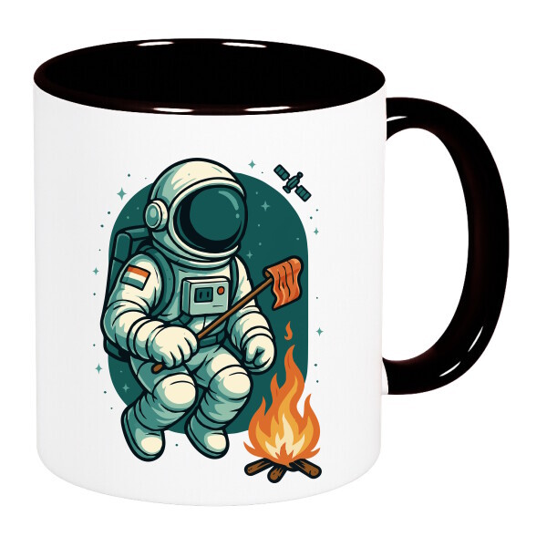 Színes fülű és belsejű bögre