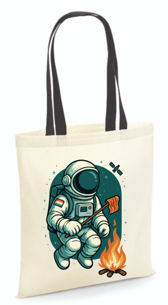 Vászontáska - színes fülű 