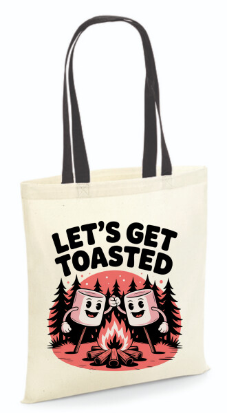 Vászontáska - színes fülű 