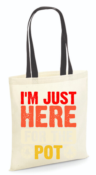 Vászontáska - színes fülű 