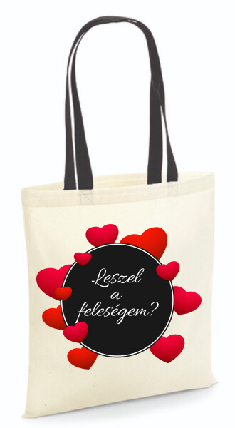 Vászontáska - színes fülű 