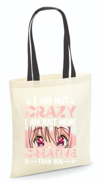 Vászontáska - színes fülű 