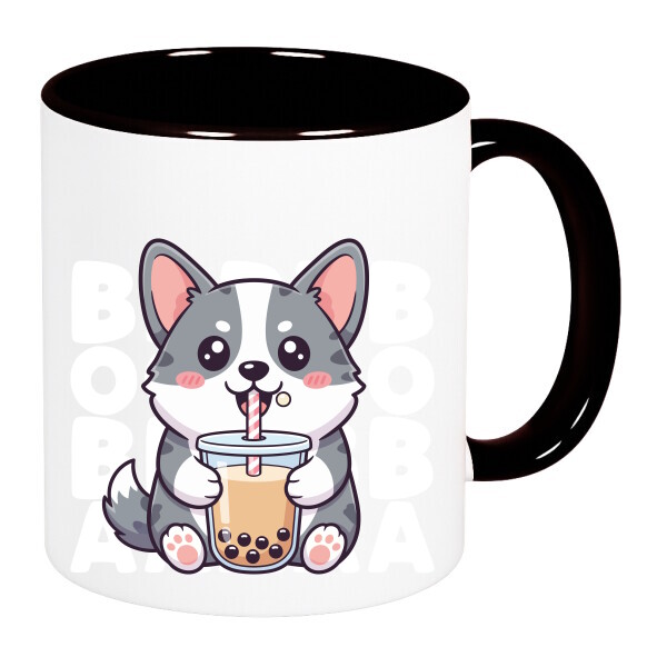 Színes fülű és belsejű bögre